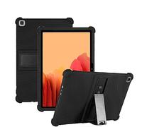 Nother Funda para Galaxy Tab A7 10.4 2020, Silicón Ligera Carcasa Antideslizante con Soporte para Los Niños para Samsung Galaxy Tab A7 T500/T505/T507 10.4 2020, Negro