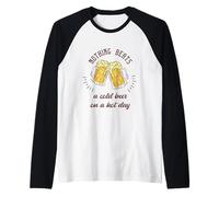 Nothing Beats A Cold Beer On A Hot Day Divertente regalo di birra Maglia con Maniche Raglan