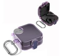 Nothing Buds Pro 2, custodia protettiva per auricolari CMF Buds Pro 2, in TPU trasparente, con moschettone, colore caramella, custodia morbida per cuffie CMF di Nothing Buds Pro 2 (viola)