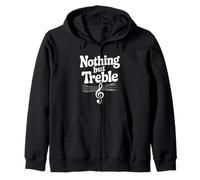 Nothing But Treble Funny Music Citazione Felpa con Cappuccio