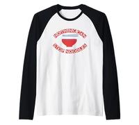 Nothing Can Stop Noodles (tagliatelle, Bacchette, t-Shirt Ciotola) Maglia con Maniche Raglan