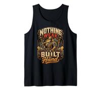 Nothing Deak Built By Hand Construction Worker Citazione Canotta