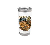 Nothing Haunts Like Hunger Zombie Feast Citazione Bicchiere termico in acciaio inox doppia parete