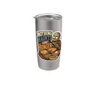 Nothing Haunts Like Hunger Zombie Feast Citazione Bicchiere termico in acciaio inox doppia parete