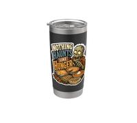 Nothing Haunts Like Hunger Zombie Feast Citazione Bicchiere termico in acciaio inox doppia parete