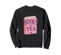 Nothing Is Better Than Books And Tea Cute Cozy Vibe Felpa