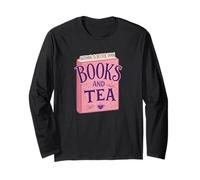 Nothing Is Better Than Books And Tea Cute Cozy Vibe Maglia a Manica