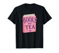 Nothing Is Better Than Books And Tea Cute Cozy Vibe Maglietta