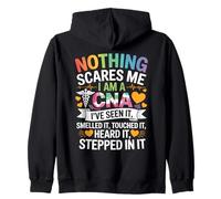 Nothing Scares Me I Am A CNA Nurse Certified Assistant Felpa con Cappuccio
