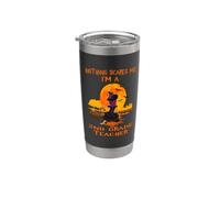 Nothing Scares Me I'm A 2nd Grade Teacher Halloween Witch Bicchiere termico in acciaio inox doppia parete