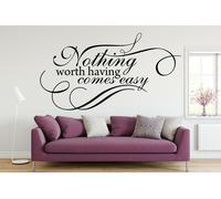 Nothing Valore Having Arriva Comodo Vinile Muro Arte Citazione Frase Adesivi 024