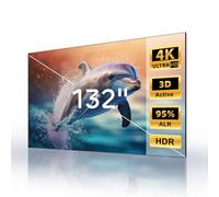 NothingProjector Schermo Per Proiettore 132", Tecnologia ALR CLR Per Luce Ambientale, Lenticolare Senza Giunzioni, Telaio Fisso 4K UHD 16:9, Montaggio A Parete Per Proiettori Ultra-Corti