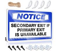 Notice Secondary Exit If Primary Exit Is Unavailable Door Cool - Retro Wall Art San Valentino Vintage Wall Art (30 x 40 cm)