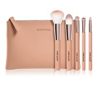 Notino Glamour Collection Travel Brush Set with Pouch set di pennelli da viaggio con trousse