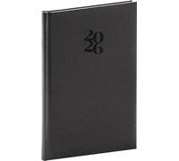 NOTIQUE Agenda 2026 ca. A5 (15 x 21 cm), calendario settimanale e libro con copertina rigida, segnalibro in tessuto e passante per penna, superficie in carta ecologica sostenibile (caffè Essenza)