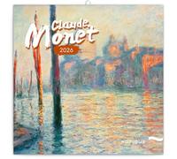 NOTIQUE Calendario da parete 2026 Claude Monet, calendario mensile in brochure, design estetico 30 x 30 cm (aperto 30x60)