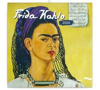 NOTIQUE Calendario da parete 2026 Frida Kahlo con calendario mensile, calendario opuscolo, calendario profumato, 30 x 30 cm (30 x 60 cm)