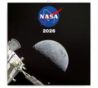 NOTIQUE Calendario da parete 2026 NASA con calendario mensile, calendario opuscolo, calendario profumato, 30 x 30 cm (30 x 60 cm)