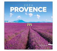 NOTIQUE Calendario da parete 2026 Provence, calendario opuscolo con calendario mensile, calendario opuscolo, calendario profumato, 30 x 30 cm (30 x 60 cm)