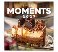 NOTIQUE Calendario da parete 2027, 30 x 30 cm, per torte e dessert | Calendario con immagini per torte e calendario mensile con torte, dessert e fotografia di cibo, decorazione da parete per
