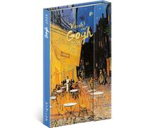 Notique diario settimanale Vincent van Gogh 2026 con chiusura magnetica, 13 x 21 cm