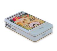 NOTIQUE Scatola di latta metallica con coperchio, Scatola Nostalgic Art, scatola per biscotti, contenitore per piccoli oggetti - Collezione Herbarium (Alfons Mucha - Ivy)