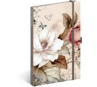 NOTIQUE taccuino Fiori color cipria, puntinato, 13 × 21 cm