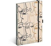 NOTIQUE taccuino rigato volto 13 × 21 cm