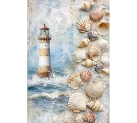Notizbuch 160 Seiten Liniert - Maritimes Design für Urlaubserinnerungen, Reisen und kreative Inspiration. Reisen planen und Reisenotizen.: Perfekt ... - mit Strand, Meer und Leuchtturm-Motiven.