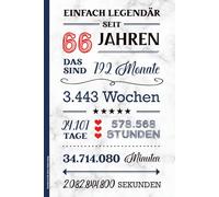 Notizbuch 66 Jahre Geburtstag: Notizheft A5 liniert Geburtstag Geschenk zum 66. Geb Buch für Notizen Geschenkidee Erwachsene cooles Geburtstagsgeschenk für Kollegen 66 Jährige HAPPY BIRTHDAY 66th