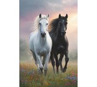 Notizbuch 80 Seiten liniert - Für Pferdeliebhaber, Reiter und alle, die die Freiheit und Schönheit der Pferde schätzen.: Liniertes Journal mit edlem ... Stall, Trainingspläne, Turniererinnerungen.