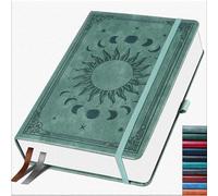 Notizbuch A5 Dotted - 256 pagine, carta resistente all'inchiostro da 140 gsm, copertina rigida in PU - Bullet Journal a puntini per scuola, ufficio e quotidianità - Diario per donne e uomini (14,5 x