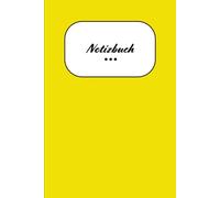 Notizbuch A5 - klassisch, gelb, liniert, 77+ Seiten