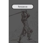 Notizbuch - by Arian Sopjani: Arian's Basic Notizbuch, liniert, A5 100 Seiten, Ritter Design, Grau, journaling, Gedanken aufschreiben, notieren, notizen, klar im Kopf