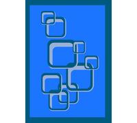 Notizbuch DIN A5 Blue Rectangle - 120 nummerierte Seiten - Blaues Cover - Punktkariertes Bullet Journal für Notizen, Skizzen & Planung