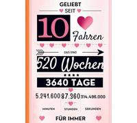 Notizbuch für Mädchen 10 Jahre- Geburtstagsgeschenk für 10 jährige Mädchen: Zum 10. Geburtstag. A5, liniert. Geeignet als Tagebuch, Kritzelbuch oder Workbook. 10. Geburtstag Mädchen Geschenk Buch.
