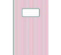 Notizbuch gestreift: Notebook striped / liniert, 100 Seiten, ca. A5 / ideal als Notizheft, Schreibheft, Tagebuch, Journal, Ideenbuch, Agenda / für Ziele, Skizzen, Gedanken