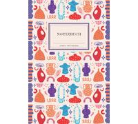 Notizbuch Insel-Bücherei 'Kunterbunte Vasen retro': Hardcover, B6, Blanko, 96 Seiten