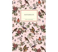 Notizbuch Insel-Bücherei 'Singvögel rosé': Hardcover, B6, Blanko, 96 Seiten | Das perfekte Geschenk zum Muttertag