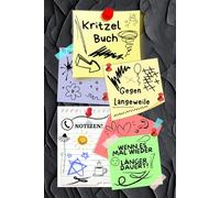 Notizbuch Kritzelbuch gegen Langeweile Notizheft Zeichenbuch wenn es doch mal wieder länger dauert am Telefon Warteschleife Arbeit Büro Besprechung ... Eintragbuch Frust Tagebuch Wutbuch 02B12