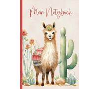 Notizbuch Lama: A5 Buch für Notizen mit Lama Motiv praktisches Notizheft Dot Grid kleines Geschenk für Kamel Liebhaber von Alpakas und Guanakos Geschenkidee mit Lamas Kleinigkeiten zum Geburtstag