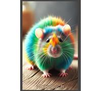 Notizbuch lustige Farbratte, Buch: Das perfekte Geschenk für Farbratten Liebhaber & Fans, m. Rattenmotiv, Ratten: Tagebuch, Journal, Taschenbuch, ... Pet Softcover,Accessoires, Deko,Damen,Herren