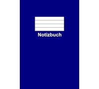 Notizbuch - Navy Blau | 120 linierte Seiten | Klassisches Journal für Studium & Beruf: Minimalistisches Notizheft mit weißem Papier 8mm Linienabstand ... Planen und Festhalten von Gedanken.