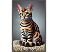 Notizbuch Ocicat - Das perfekte Geschenk für Katzen Liebhaber & Fans, Buch mit Katzenmotiv Liniert: Tagebuch, Journal, Taschenbuch, Kalender, ... Calendar, Kurzhaarkatze, Catcalendar, Leopard