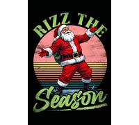 Notizbuch Rizz the Season Lustiger Weihnachtsmann Weihnachten