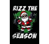 Notizbuch Rizz the Season Lustiger Weihnachtsmann Weihnachten