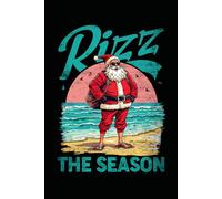 Notizbuch Rizz the Season Lustiger Weihnachtsmann Weihnachten