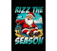 Notizbuch Rizz the Season Lustiger Weihnachtsmann Weihnachten