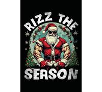 Notizbuch Rizz the Season Lustiger Weihnachtsmann Weihnachten