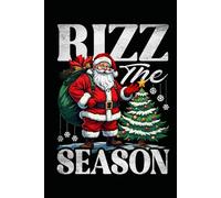 Notizbuch Rizz the Season Lustiger Weihnachtsmann Weihnachten